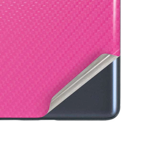 Pink Carbon Fiber Specialty Material Galaxy S20 Fan Edition Skin